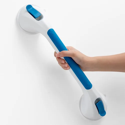 Miniatura 9 de TAILI Barra de agarre para ducha, mango de ducha de 12 pulgadas para tinas y ancianos, barras de agarre con succión para personas mayores, asas