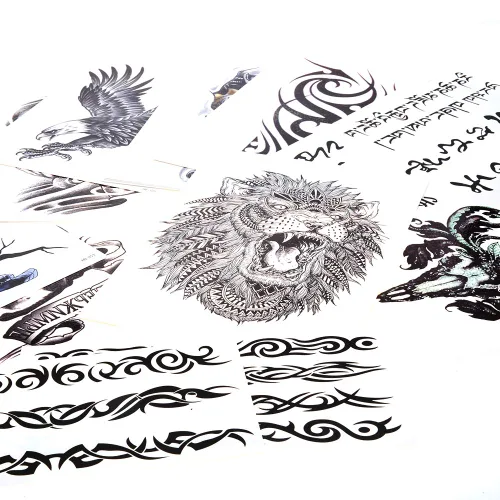 Miniatura 3 de PowerTRC Calcomanías temporales de tatuaje, 16 hojas de tatuajes para hombres y mujeres, tatuajes para Halloween, fiestas, festivales. Diseños