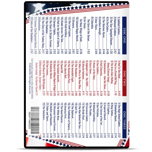 Miniatura 9 de 100+ American Patriotic Songs - Ceremonial Military Anthems, Marches, Fanfares, Music, Songs & Hymns – U.S. Army, Navy, Air Force and Marine Bands