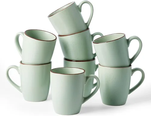 Miniatura 40 de famiware Venus - Tazas de café para 4, juego de tazas de 12 onzas, taza para beber con asa para café, té, cacao, leche, carbón