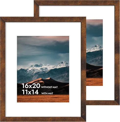 Miniatura 26 de iRahmen - Juego de 2 marcos de fotos de 4 x 6, marco de madera negro con cristal de alta definición, para mostrar fotografías de 3.5 x 5