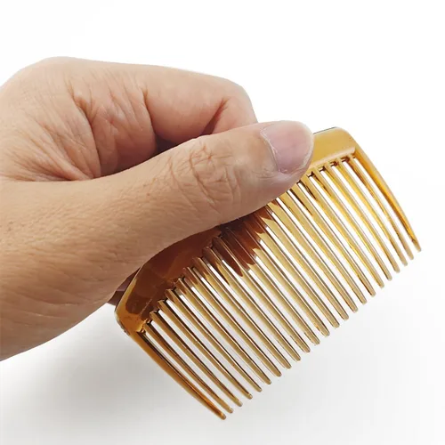 Miniatura 3 de TIHOOD 36 peines laterales de plástico para el cabello, peine giratorio francés con 23 dientes, pinzas de pelo fino, peines decorativos
