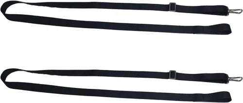 Miniatura 4 de 2 correas ajustables para la parte superior de barco Bimini con trabillas + ganchos a presión + correas para los ojos, accesorios de acero