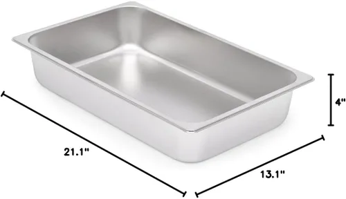 Miniatura 9 de Kichwit Caja de arena de acero inoxidable para gatos mayores, gatos artríticos, gatitos pequeños, bandeja de arena para hámsteres y conejos