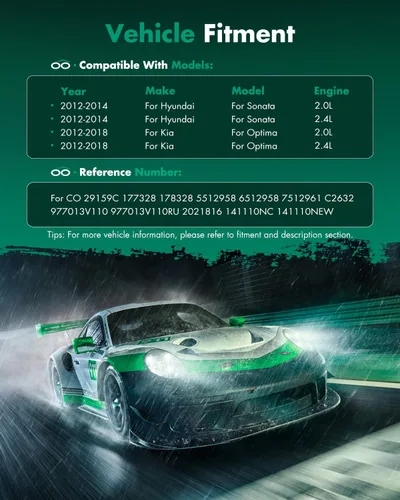 Miniatura 2 de SCITOO Compresor de CA 2012-2018 apto para compresor de aire acondicionado Kia Optima para Hyundai Sonata 2012-2014 2.0L 2.4L Compresor de aire