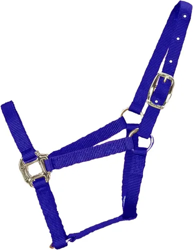 Miniatura 7 de Hamilton Quality Horse Halter, nailon de triple capa de 1 pulgada, anilla o burro estándar, 300-500 libras, rojo Rojo (Red Brick)