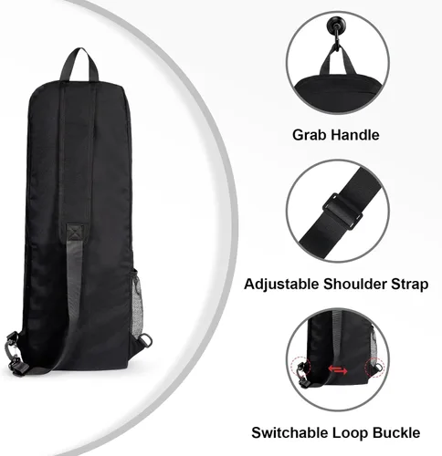Miniatura 5 de Bolsa para Esterilla de Yoga con Bolsillo Lateral de Malla y Cremallera, Compartimento Exterior para Artículos Húmedos, Bolsa Ligera Impermeable