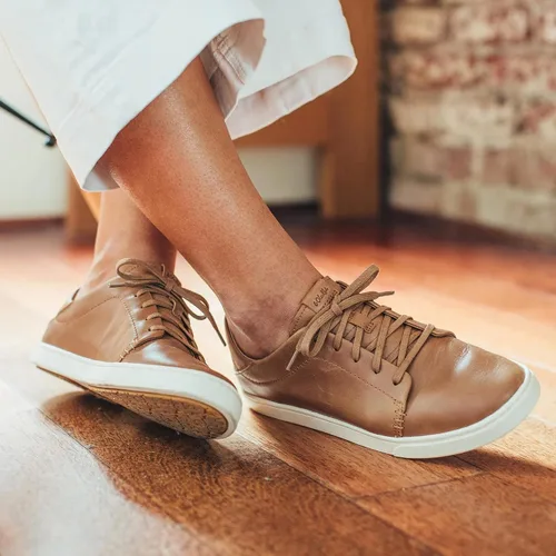 Miniatura 5 de OLUKAI Pehuea Li 'ili - Tenis de cuero para mujer, zapatos casuales para uso diario con tacón caído, suela de goma que no deja marcas, ajuste cómodo