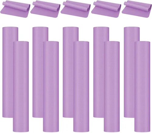 Paquete de 10 esterillas de yoga a granel, 68' x 24' x 4mm de espesor Esterillas de yoga para niños y adultos, paquete de esterillas de gimnasio,