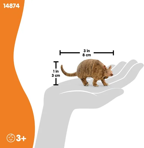 Miniatura 5 de Schleich Wild Life - Figura de Armadillo de juguete de animales salvajes, niños y niños pequeños a partir de 3 años