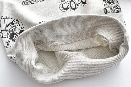 Miniatura 4 de Sudaderas para niños pequeños, de algodón, de manga larga, cuello redondo, sin botones, con estampado de dibujos animados, 2-7T