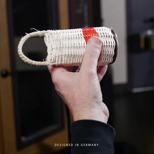 Miniatura 5 de Caxixi - Coctelera de cesta - NO HECHO EN CHINA - Ratán tejido, instrumento ASMR de sanación de sonido, 2 años de garantía