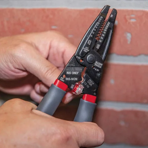 Miniatura 4 de Klein Tools 1019 Klein Kurve - Pelacables, crimpador/cortador, fabricado en Estados Unidos, herramienta de corte/crimpado/pelado para conectores B e