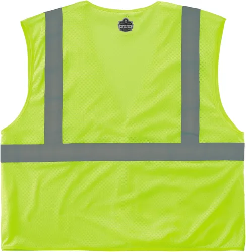 Miniatura 2 de Ergodyne GloWear - Chaleco de seguridad reflectante de alta visibilidad, cierre de gancho y bucle Lima