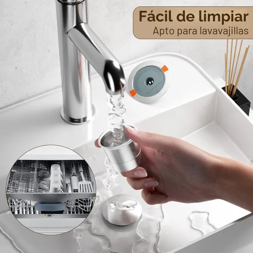 Miniatura 6 de RETHONE K Cup Cápsulas de café reutilizables, filtro de café de K Cup reutilizable de acero inoxidable compatible con cafeteras Keurig 1.0 y 2.0