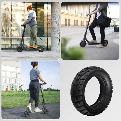 Miniatura 7 de Neumático para scooter Relibupdater 80/65-6 para uso fuera de la carretera, neumáticos de 10 pulgadas con tubos interiores de repuesto, neumáticos