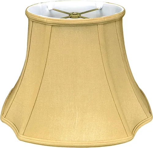 Royal Designs, Inc. BS-709-15AGL - Pantalla de lámpara básica ovalada de esquina invertida, (7 x 9) x (12.75 x 15) x 10.75, oro antiguo Dorado