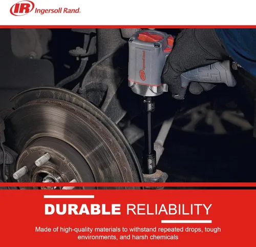 Miniatura 5 de Ingersoll Rand 15QMAX Llave de impacto de aire de 3/8 pulgadas, silenciosa, ultra compacta, torque de extracción de tuercas de 475 pies-libras