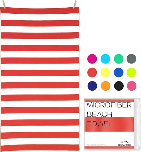Miniatura 17 de Your Choice - Juego de toallas de microfibra de secado rápido para playa, viajes, natación, piscina, campamento, actividades al aire libre y toalla