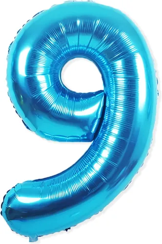 Miniatura 20 de Globos gigantes de papel aluminio azul del número 20 de 40 pulgadas, globos gigantes de helio número 20 para niños y niñas, decoraciones de azul