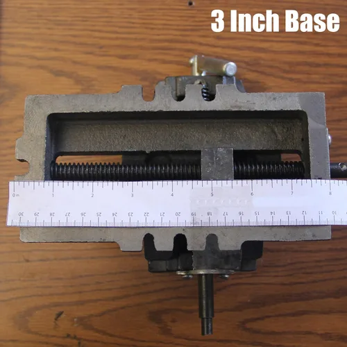 Miniatura 2 de HFS(R) Tornillo de Banco Deslizante Cruzado de 3" para Taladro Fresado de Metal de 2 Vías X-Y Máquina de Sujeción Resistente