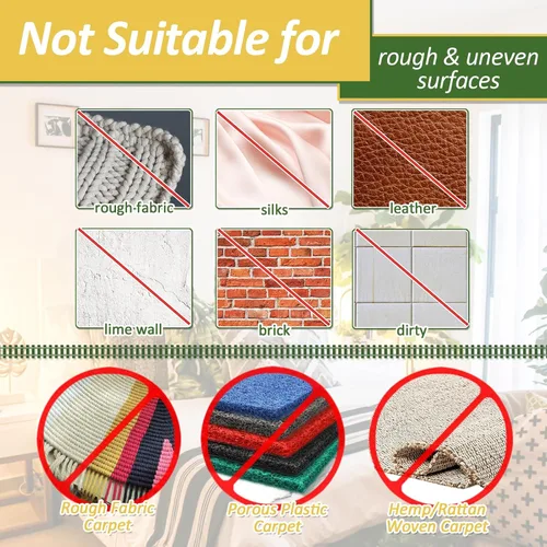Miniatura 7 de TEUVO 4.3 in x 19.7 ft (19.7 pies) antideslizantes para cojines de sofá, tiras de almohadillas para colchón que evitan que el colchón de la cama