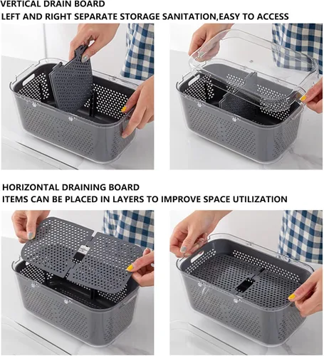 Miniatura 8 de Picador de verduras - Picador de cebolla profesional 22 en 1 - Picador multifuncional de alimentos con separador de huevos - Cortador de verduras