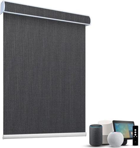 Miniatura 18 de SmartWings Persianas Motorizadas con Sombras para Ventana Control Remoto Funciona con Thread Apple Homekit Z-Wave Alexa 100% Blackout de Doble Cara