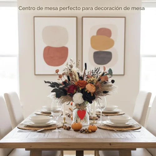 Miniatura 3 de RyddeligHome Centros de mesa de lujo para mesa de comedor, centros de mesa de otoño para mesas, centro de mesa de comedor de café, decoración