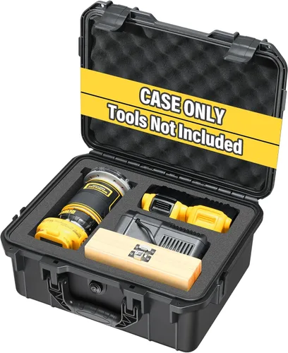Miniatura 6 de Estuche rígido para enrutador Dewalt – Bolsa de herramientas para Dewalt 20V Max XR herramienta de enrutador de carpintería inalámbrica, caja