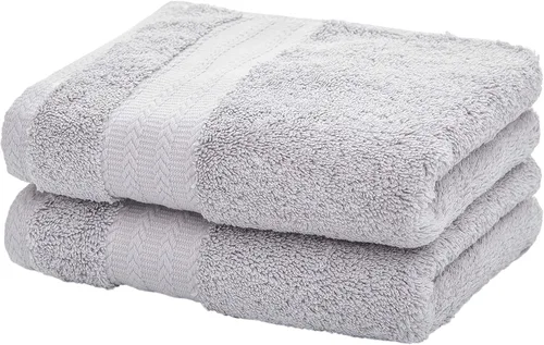Miniatura 6 de Toallas de mano de algodón ultra gruesas, suaves y absorbentes para baño (azul, paquete de 2, 14 x 29 pulgadas), toallas multiusos para baño