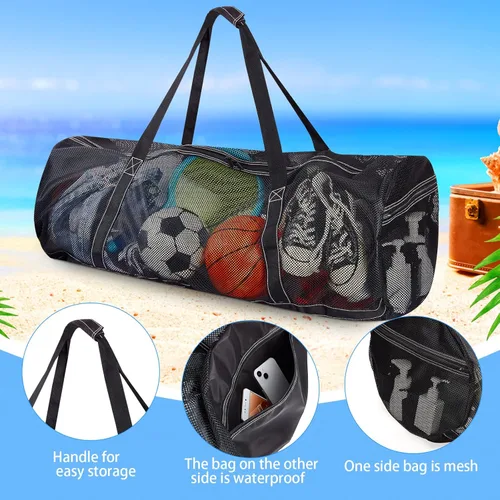 Miniatura 3 de Kacctyen Large Mesh Dive Bag 37 x 15 x 15 Inches Scuba Gear Bags for Diving, Snorkeling, Travel, Beach, Sports Storage with Pocket