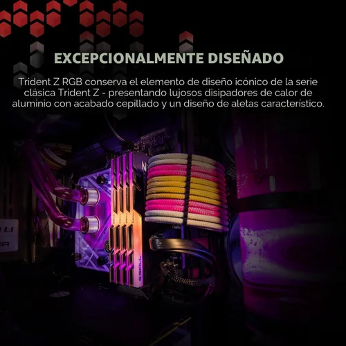 Miniatura 4 de G.SKILL Trident Z RGB Series DDR4 RAM (XMP) 64 GB (2 x 32 GB) 3600MT/s CL18-22-22-42 1.35V Intel AMD Memoria de computadora de escritorio U-DIMM