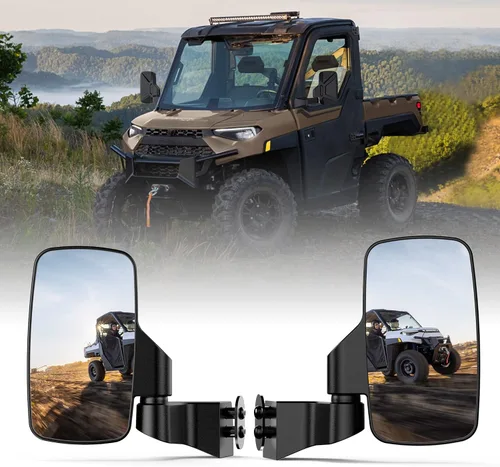Espejos Laterales Ranger Montados en Puerta, Espejos Laterales UTV Esploratori para Puerta Completa Polaris Ranger Compatible con Polaris Ranger