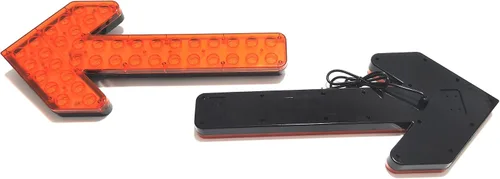 Miniatura 8 de CFLMYYXGS12V-24V Luz de señal de flecha LED impermeable ámbar con carcasa transparente para vehículos de construcción, barredoras, carros de agua