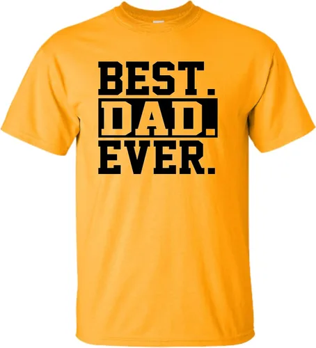 Miniatura 17 de Go All Out Camiseta de adulto para el día del padre con texto en inglés Best Dad Ever #1 Dad World's Greatest Dad