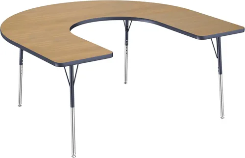 Miniatura 121 de FDP Clover Mesa de Actividades Escolar y de Oficina (48 x 48 pulgadas), patas estándar con deslizadores giratorios para entornos de asientos
