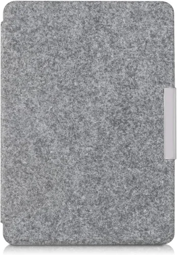 Miniatura 2 de kwmobile Funda compatible con Amazon Kindle Paperwhite - Funda protectora de tela de fieltro estilo libro para lector electrónico
