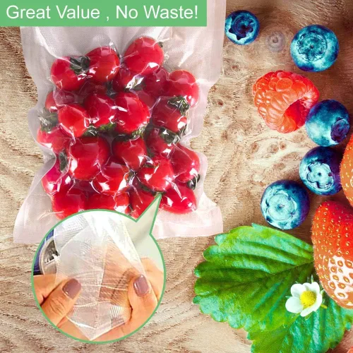 Miniatura 6 de O2frepak 200 Bolsas selladoras al vacío de 11" x 16", sin BPA y resistentes, bolsas selladoras de alimentos al vacío, ideales para almacenamiento