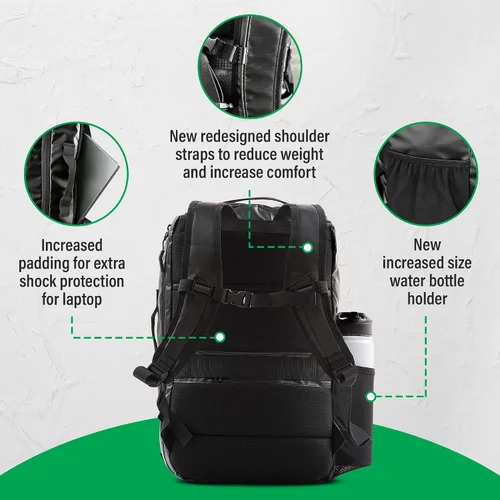 Miniatura 7 de COR Surf - Mochila de viaje aprobada para vuelo, de cabina, para laptop Mochila de equipaje de fin de semana para negocios, unisex, 28 l