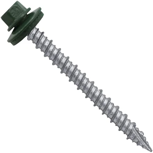 Miniatura 14 de Brite - Tornillos para techos de metal blanco (10 x 2 unidades), cabezal de arandela hexagonal, arranque automático/roscado, arandela EPDM, 3 x 250