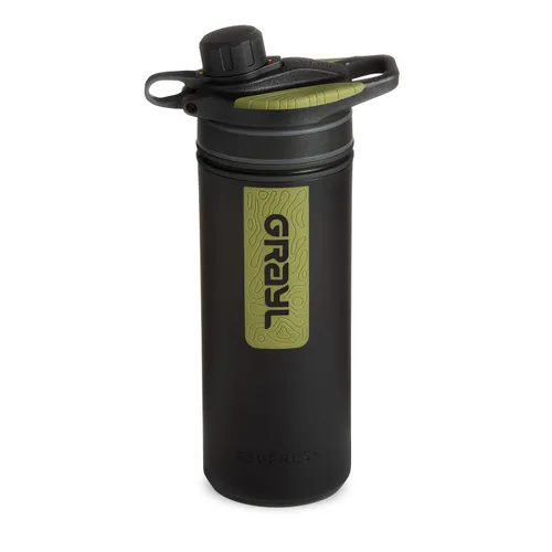 Miniatura 15 de GRAYL GeoPress - Botella purificadora de agua de 24 onzas, filtro para senderismo, campamento, supervivencia, viajes (azul Bali)
