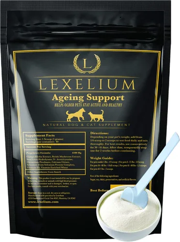 Antioxidante para perros y gatos mayores, proporciona apoyo integral al hígado, hueso, cerebro e inmunidad, reduce los radicales libres, refuerzo de