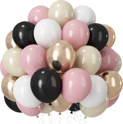 Miniatura 15 de Globos verdes y negros, globos metálicos de 12 pulgadas, color plateado, verde, arena, blanco y negro, globos de fiesta de fútbol, helio, globos