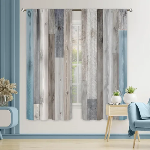 Miniatura 5 de Cortinas de cocina rústica Cinbloo de 52 pulgadas de ancho x 18 pulgadas de alto, bolsillo para barra, diseño de vaca occidental, cenefa campestre