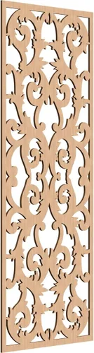 Miniatura 52 de Meadville Paneles decorativos de pared de madera con calado, 9 3/8 pulgadas de ancho x 24 3/8 pulgadas de alto x 1/4 de alto, aliso