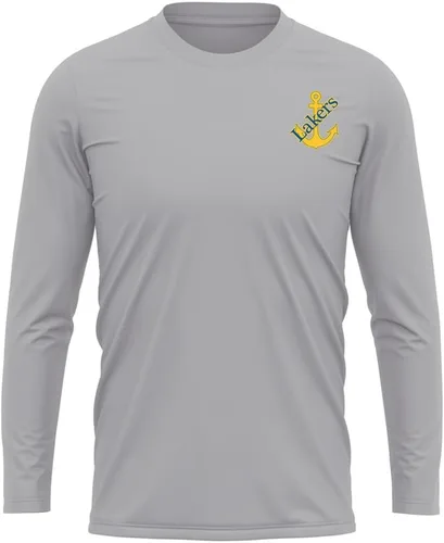 Miniatura 290 de Camisa deportiva de manga larga oficial de la NCAA Collegiate para hombre, con logotipo en el pecho izquierdo, colección Athletic Heather