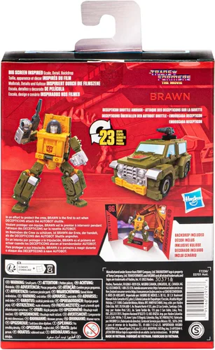 Miniatura 5 de Transformers Toys Studio Series Deluxe The Movie 86-22 Brawn Toy 4.5 pulgadas, figura de acción para niños y niñas a partir de 8 años