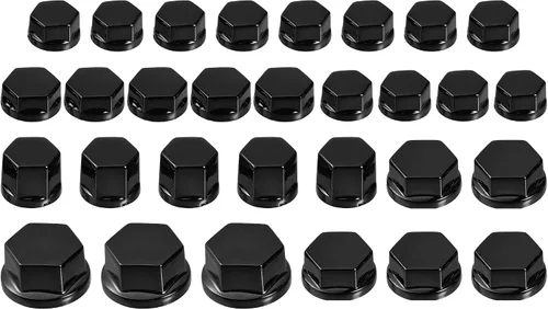 Motoforti Tapón de rosca para motocicleta, tapa de tuerca de perno, cubierta decorativa para Kawasaki para Honda, negro