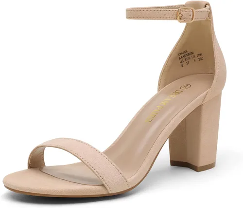Miniatura 23 de DREAM PAIRS - Sandalias de tacón grueso y bajo para mujer